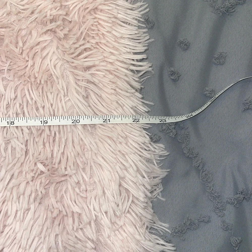 NWOT pink fuzzy pillow sham